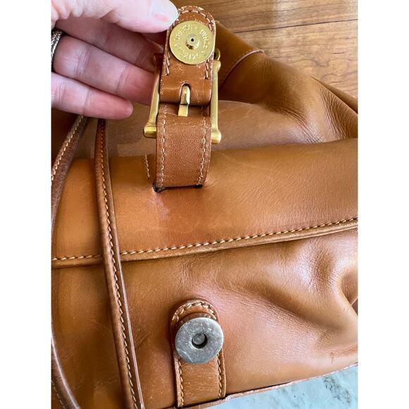 Vintage Authenticated Gucci Leather Bucket Style Backpack Carmel Brown - Picture 12 of 16